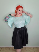 Load image into Gallery viewer, Valencia Top in Mint Heart Print