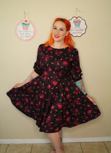 Load image into Gallery viewer, Evelyn Dress in Gold Crescent Moon