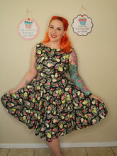 Load image into Gallery viewer, Audrey Dress With Green Flaps in Breakfast Pear