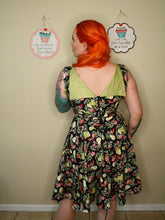 Load image into Gallery viewer, Audrey Dress With Green Flaps in Breakfast Pear