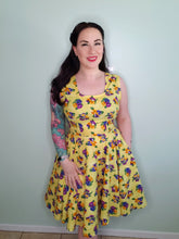 Load image into Gallery viewer, Rosemary Dress in Yellow Polka Dot Pansy
