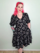 Load image into Gallery viewer, Endora Dress in Rose Spiderweb Print