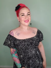 Load image into Gallery viewer, Ophelia Dress in Spiderweb Star Print