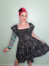 Load image into Gallery viewer, Ophelia Dress in Spiderweb Star Print