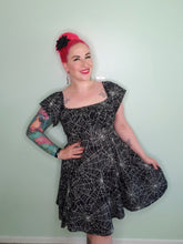 Load image into Gallery viewer, Ophelia Dress in Spiderweb Star Print