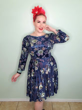 Load image into Gallery viewer, Edith Dress in Blue Peony