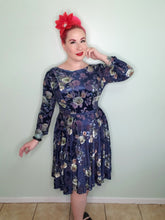 Load image into Gallery viewer, Edith Dress in Blue Peony