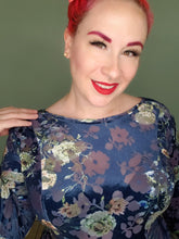Load image into Gallery viewer, Edith Dress in Blue Peony