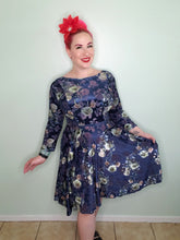 Load image into Gallery viewer, Edith Dress in Blue Peony