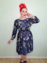 Load image into Gallery viewer, Edith Dress in Blue Peony