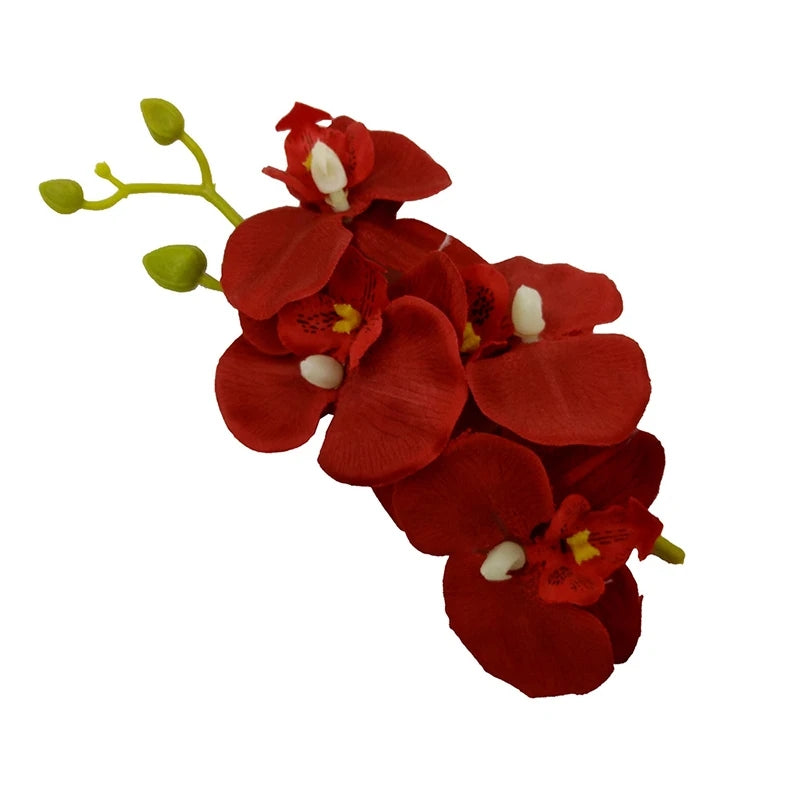 Red Orchid Hair Flower