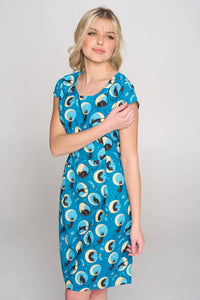 Moon Cat A Line Dress