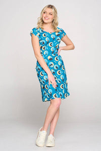 Moon Cat A Line Dress