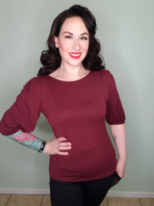 Phoebe Top in Blood Red