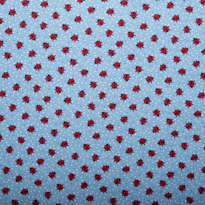 Blue Lady Bug Fabric