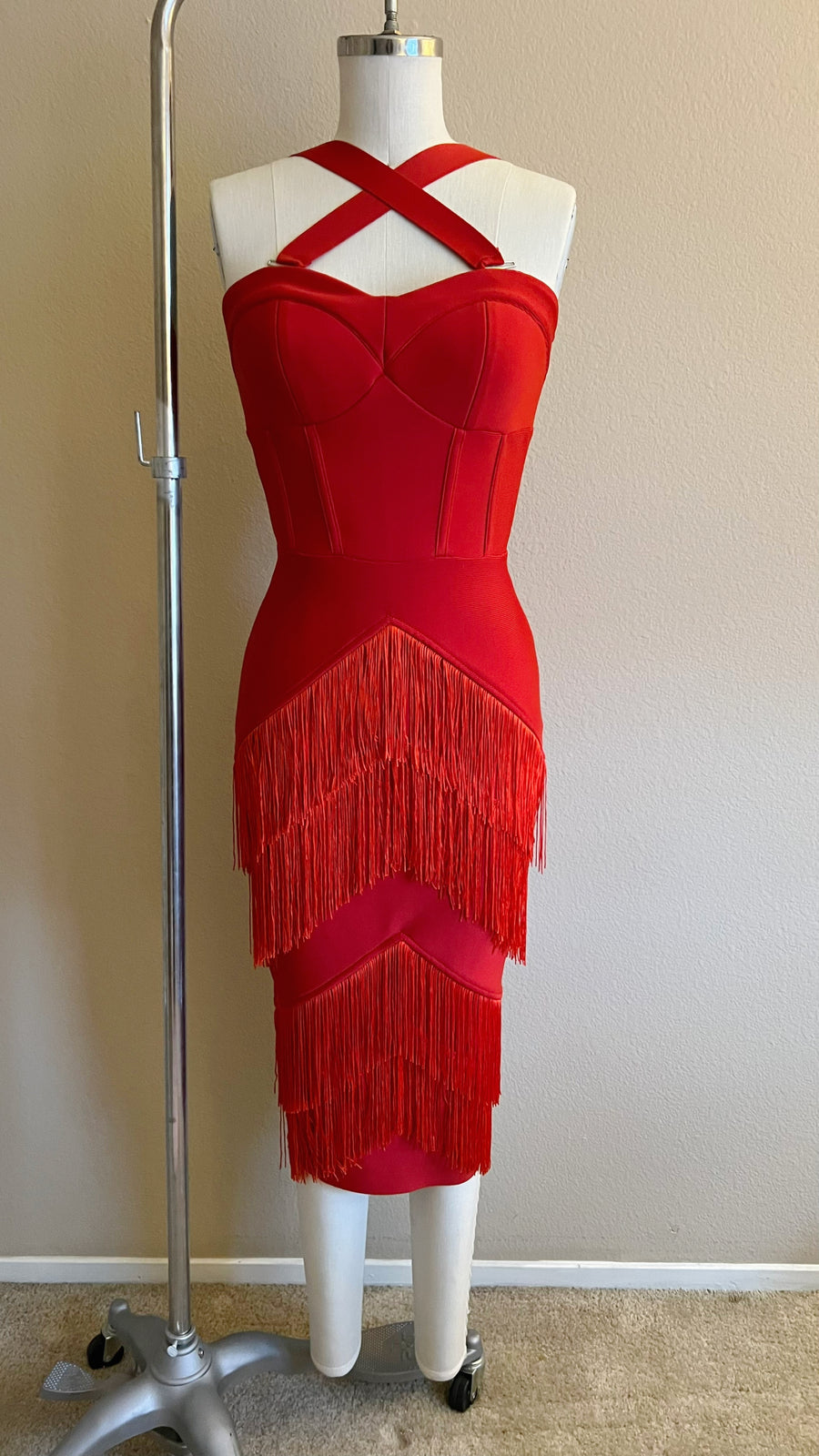Speakeasy Fringe Dress in Red Vivacious Vixen Apparel Speakeasy Fringe Dress in Red Vivacious Vixen Apparel