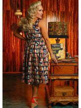 Load image into Gallery viewer, Amanda Dress in Library Owl Print

