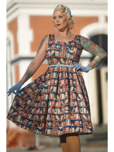 Load image into Gallery viewer, Amanda Dress in Library Owl Print

