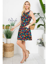 Load image into Gallery viewer, Rainbow Paw Print Skater Dress

