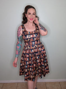 Amanda Dress in Library Owl Print