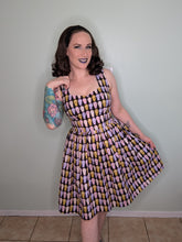 Load image into Gallery viewer, Caroline Mini Dress in Pastel Goth Tomb
