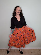 Load image into Gallery viewer, Annie 3/4 Circle Skirt in Witch Hat
