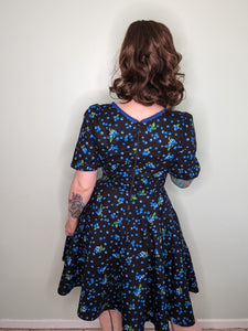 Alice Dress in Blueberry Print