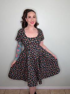 Taylor Dress in Forest Mushroom Print