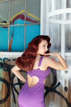 Load image into Gallery viewer, Elizabeth Heart Cut-Out Dress in Purple
