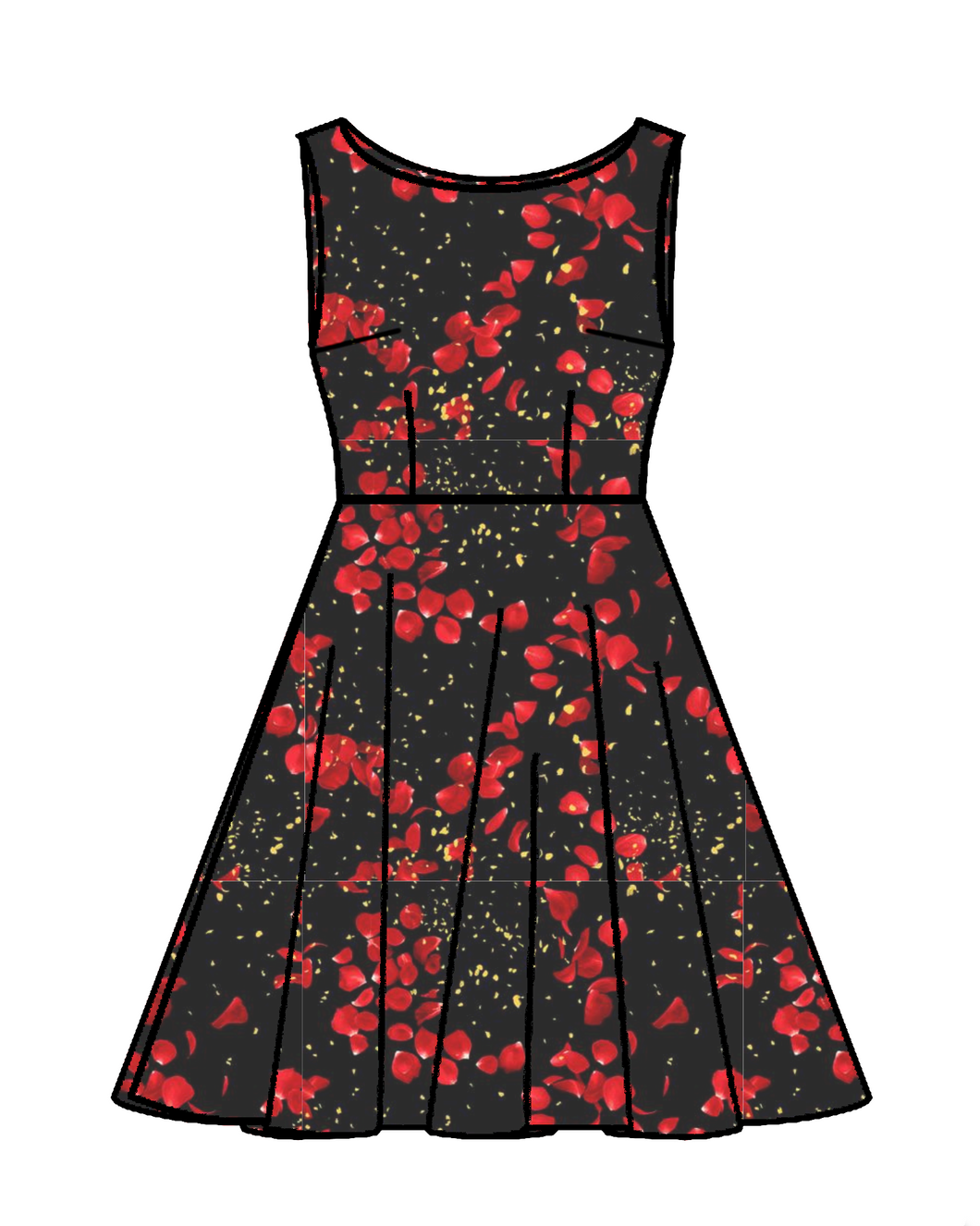 Holiday Audrey Dress in Rose Petal