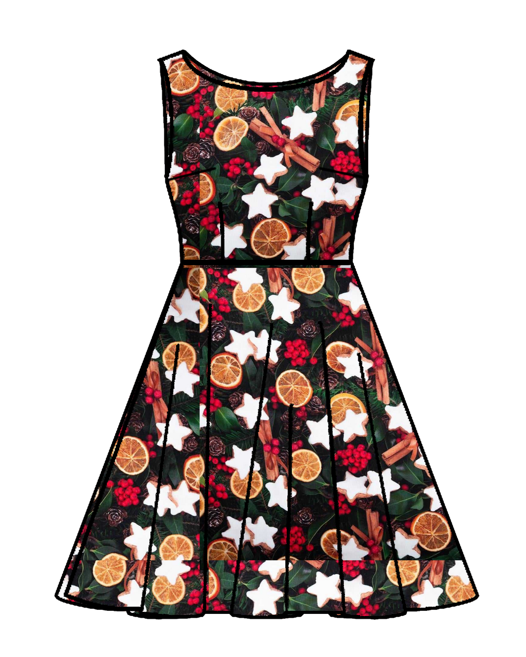 Holiday Audrey Dress in Sugar Cookie