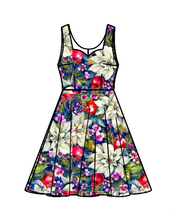 Load image into Gallery viewer, Catherine Dress in White Poinsettia
