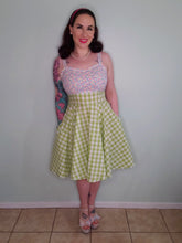 Load image into Gallery viewer, Midge Dress in Green Gingham
