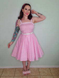 She's Everything Dress in Pink Polka Dot- Very Limited Edition