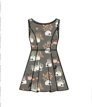 Load image into Gallery viewer, Aubrey Dress in Skull Plant Daddy
