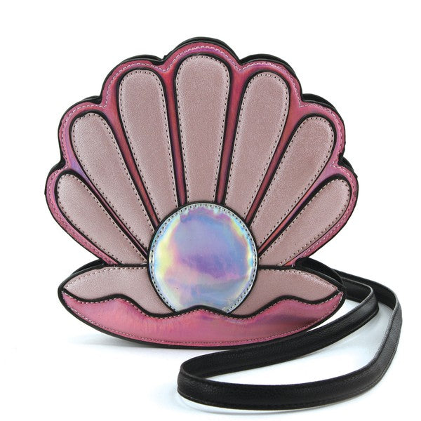 Pink Pearl Sea Shell Cross Body Mini Bag - Vivacious Vixen Apparel