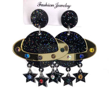 Load image into Gallery viewer, Glitter Planet Earrings

