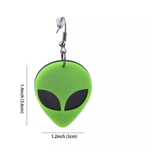 Alien Head Earrings - Vivacious Vixen Apparel
