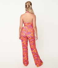Load image into Gallery viewer, Pink Far-Out Floral Print Jumpsuit
