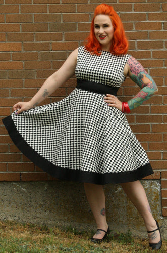 Audrey Dress in Harlequin Print - Vivacious Vixen Apparel