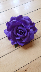 Purple Rose Hair Flower - Vivacious Vixen Apparel