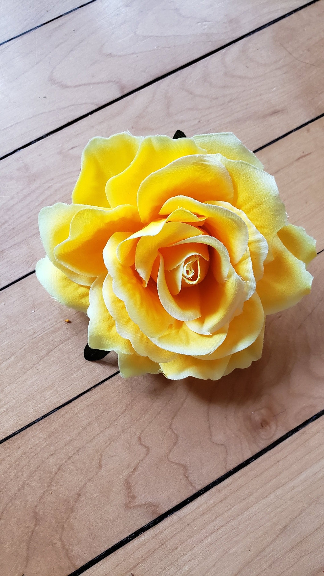 Yellow Rose Hair Flower - Vivacious Vixen Apparel