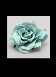 Mint Green Rose Hair Flower - Vivacious Vixen Apparel