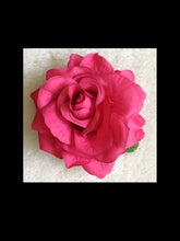 Load image into Gallery viewer, Rose Pink Rose Hair Flower - Vivacious Vixen Apparel
