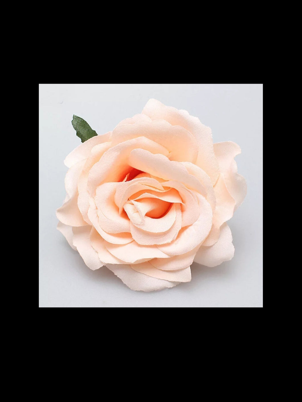 Peach Rose Hair Flower - Vivacious Vixen Apparel