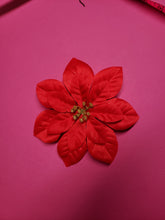 Load image into Gallery viewer, Poinsettia Single Hair Flower
