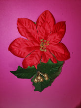 Load image into Gallery viewer, Holiday Holly Hair Flower
