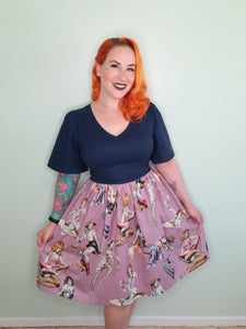 Regan Dress in Zombie Pinups Print