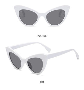 Frannie Cat-eye Sunglasses in White