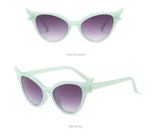 Load image into Gallery viewer, Celia Cat-eye Sunglasses in Mint

